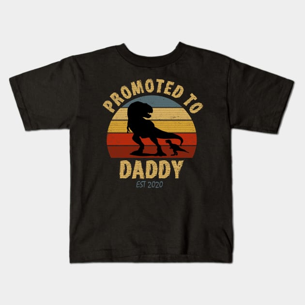 promoted to daddy 2020 co Kids T-Shirt by hadlamcom